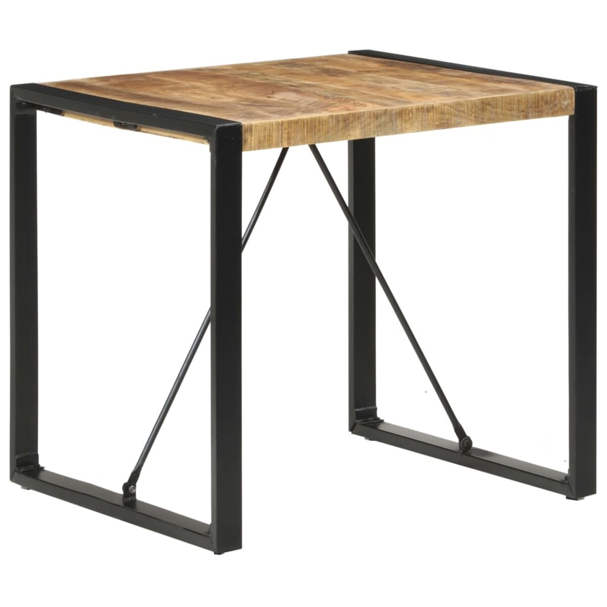 vidaXL Stół jadalniany, 80 x 80 x 75 cm, surowe drewno mango