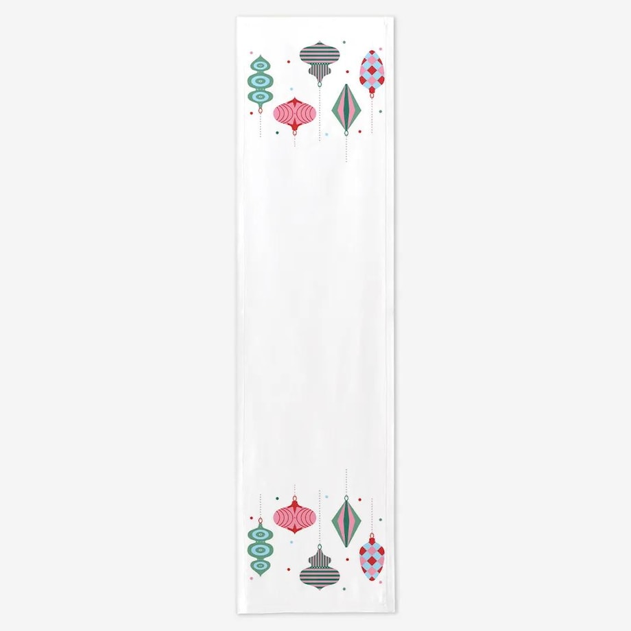 Bieżnik świąteczny - Bombki - 35x130