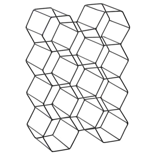 Stojak na wino TRALEE Czarny