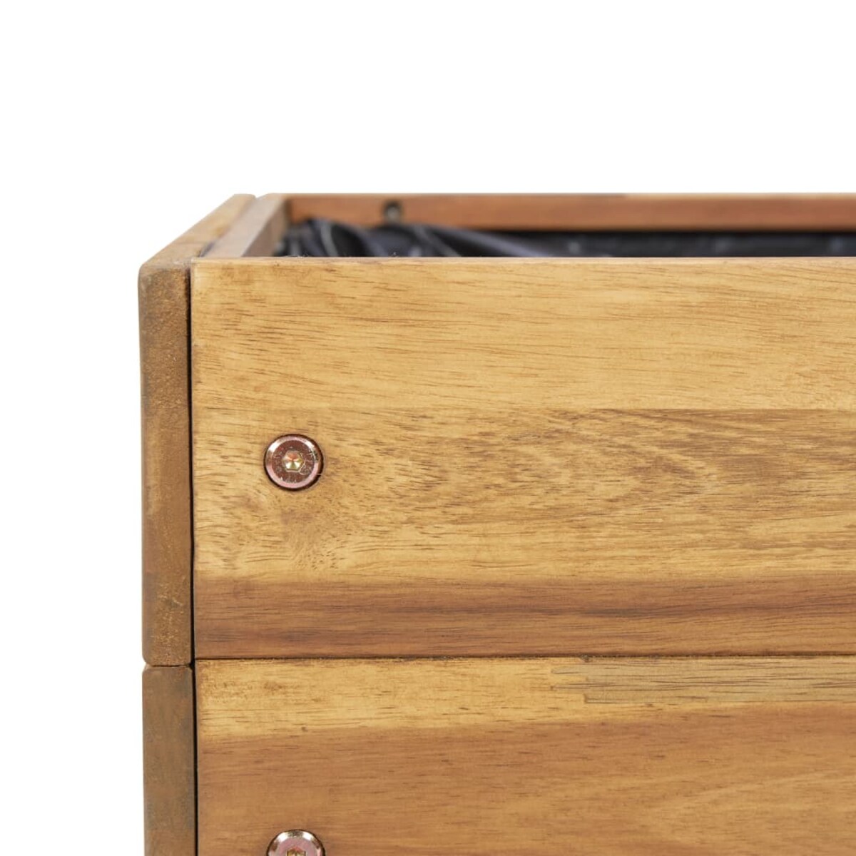 vidaXL Wysoka donica ogrodowa, 50x40x45 cm, lite drewno akacjowe