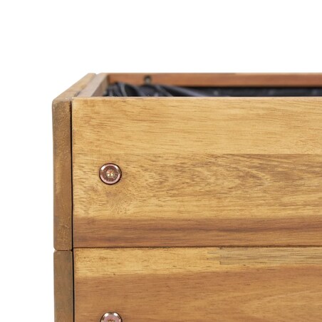 vidaXL Wysoka donica ogrodowa, 50x40x45 cm, lite drewno akacjowe