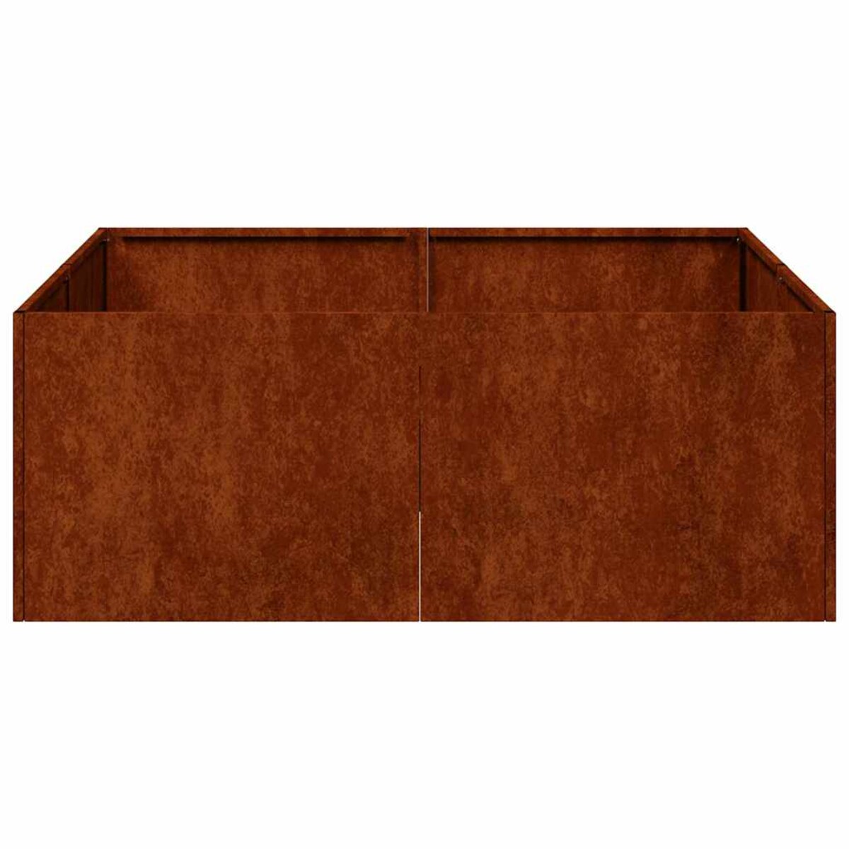 vidaXL Doniczka Rusty 80x80x30 cm Stal nierdzewna