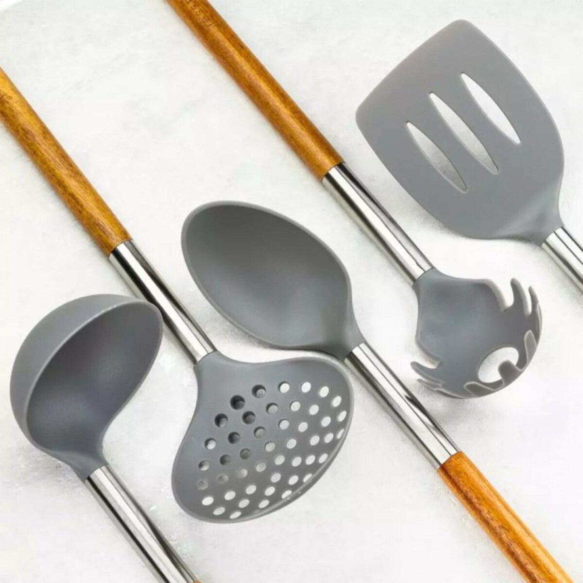 5 Elementowy Zestaw Akacjowych Przyborów Kuchennych Kassel 93571