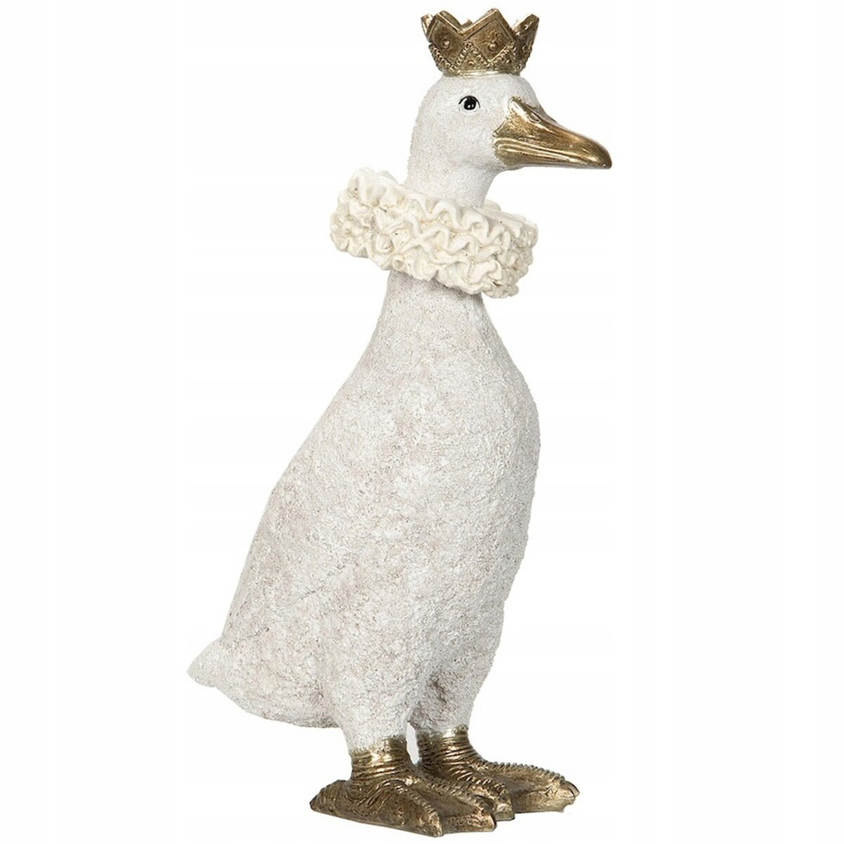 KACZKA FIGURKA KACZOR GĘŚ WIELKANOCNA NA WIELKANOC PREZENT DEKORACJA BIAŁA