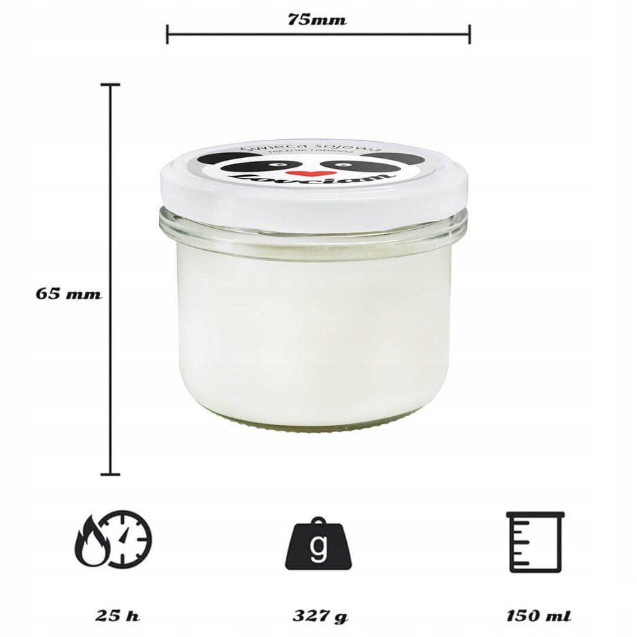 Naturalna świeca sojowa zapachowa "LOVCIAM" romantyczny prezent upominek na walentynki rocznice dla chłopaka dziewczyny niej niego żony męża kobiety faceta mężczyzny narzeczonej