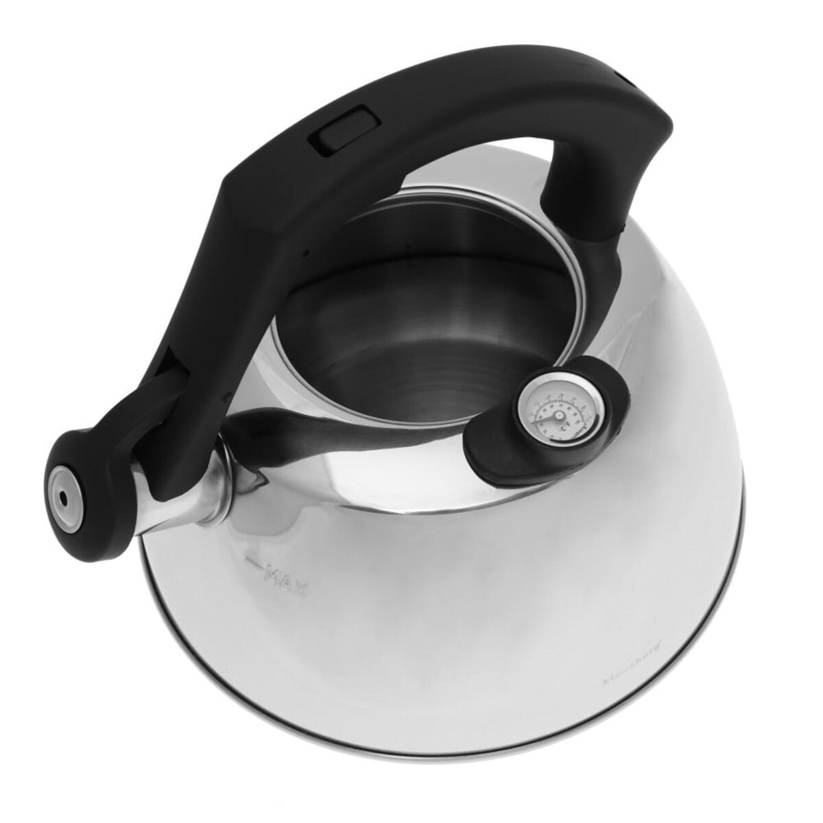 Czajnik stalowy z termometrem 3L indukcja gaz srebrny KLAUSBERG