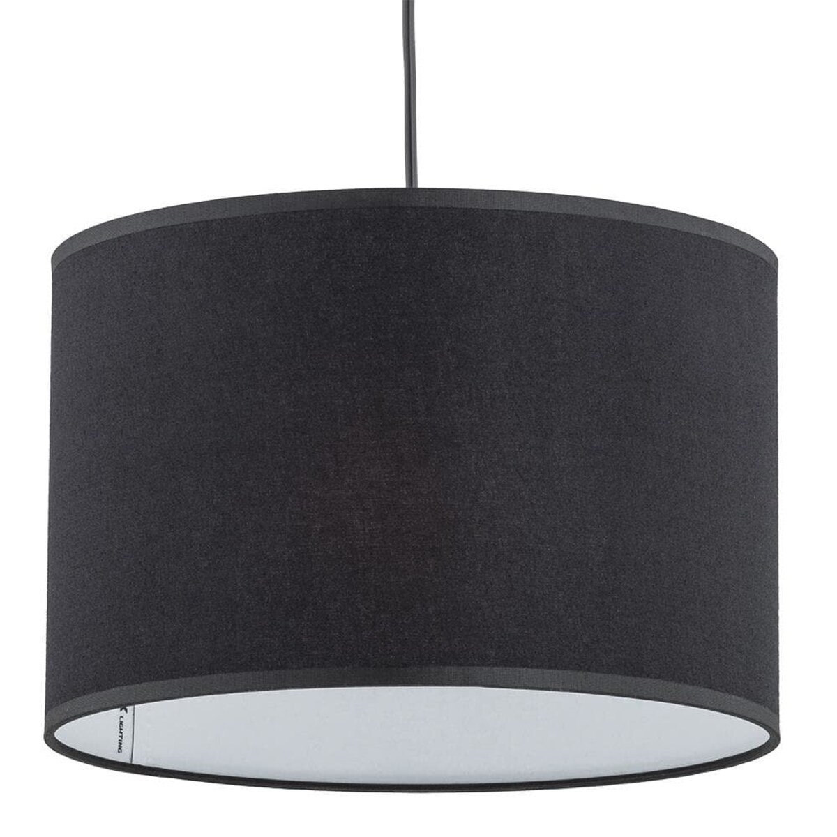 Lampa do salonu wisząca Rondo 3465 TK Lighting tkaninowy klosz czarna