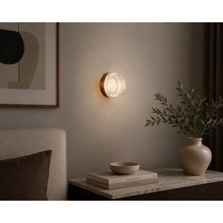 Lampa ścienna kinkiet CARMELLO 13,5 cm złota