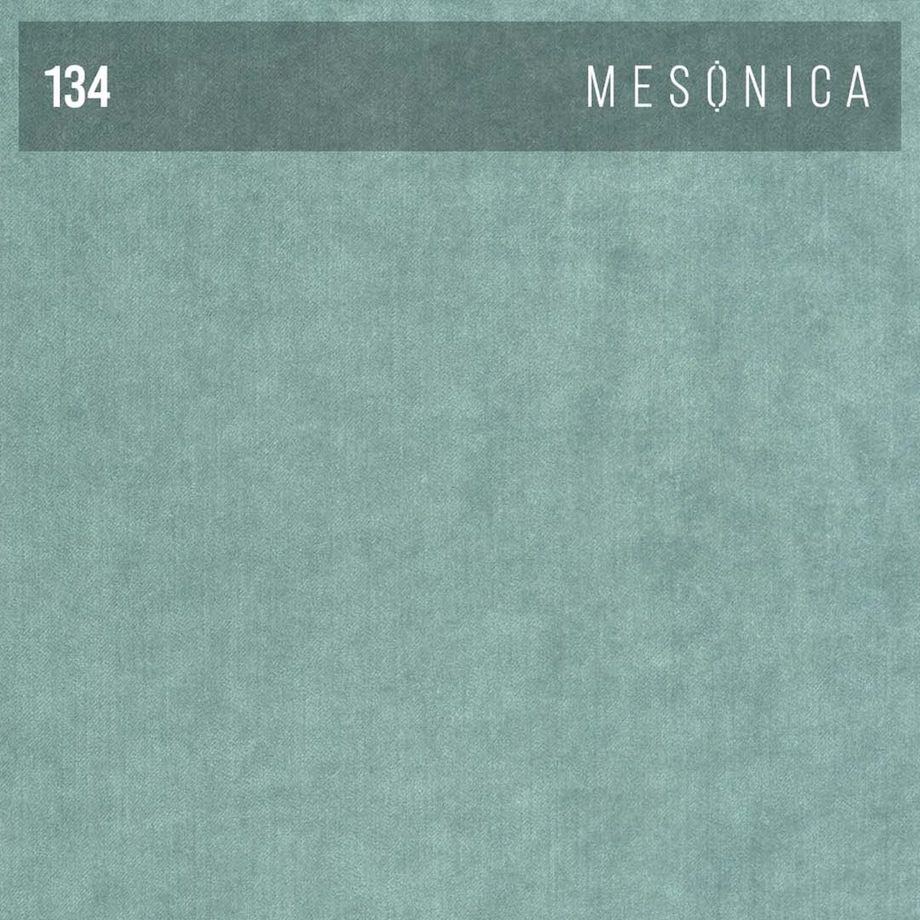 Sofa narożna Musso miętowa z pikowanym siedziskiem