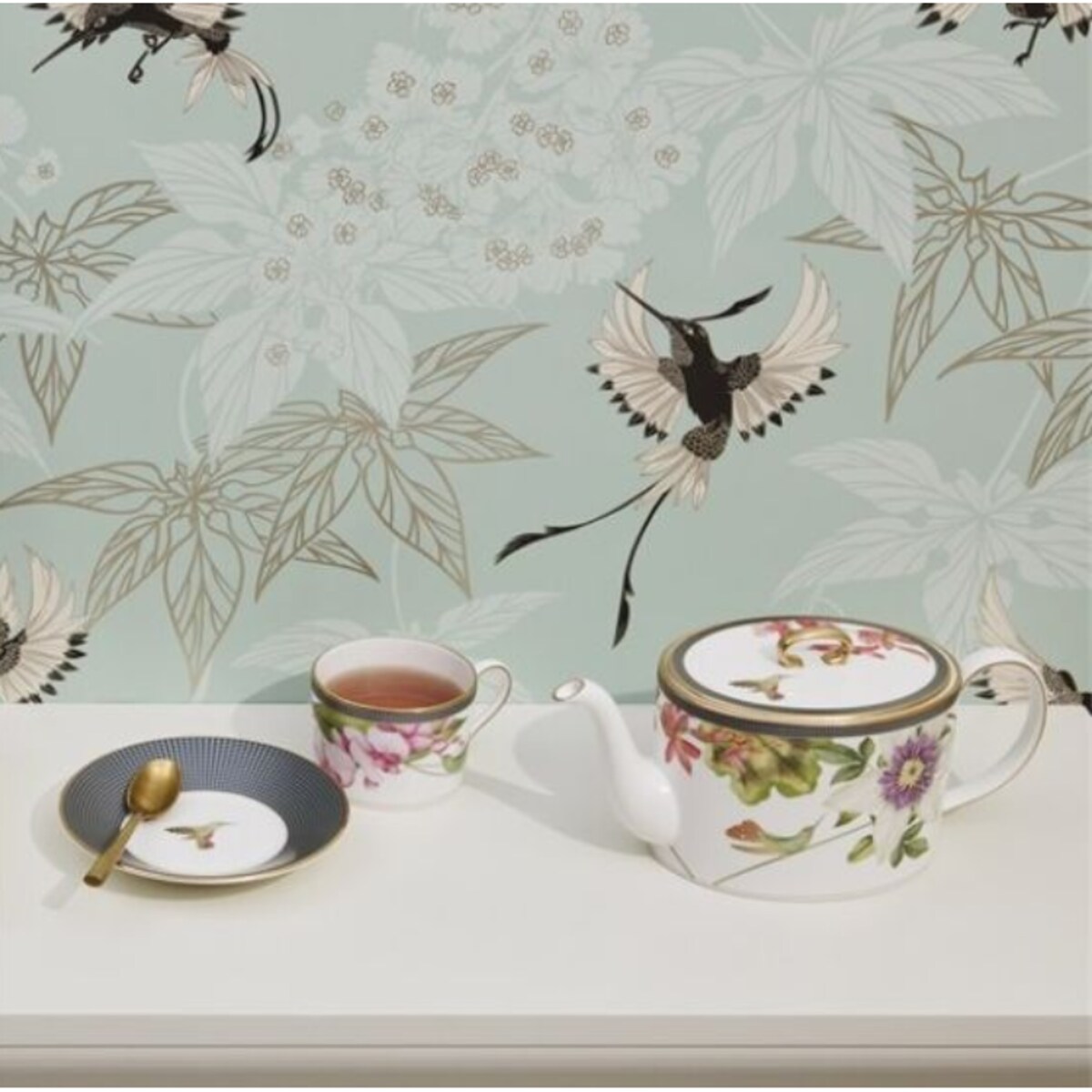 Serwis 3 el. dzbanek, cukiernica, mlecznik Hummingbird Wedgwood