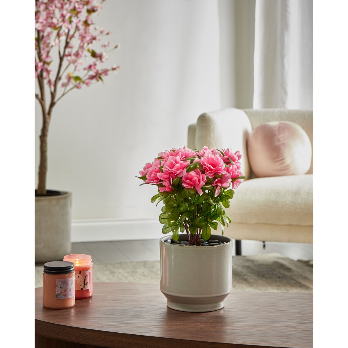 Sztuczna roślina NOVELLA 36 cm Różowy