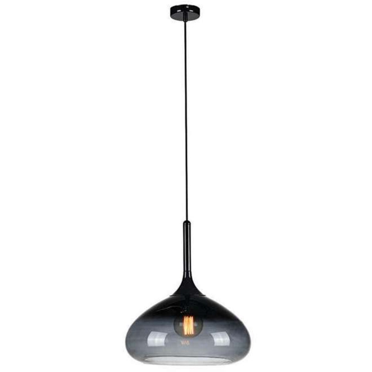 Wisząca LAMPA loftowa COOPER 106394 Markslojd szklana OPRAWA zwis czarny