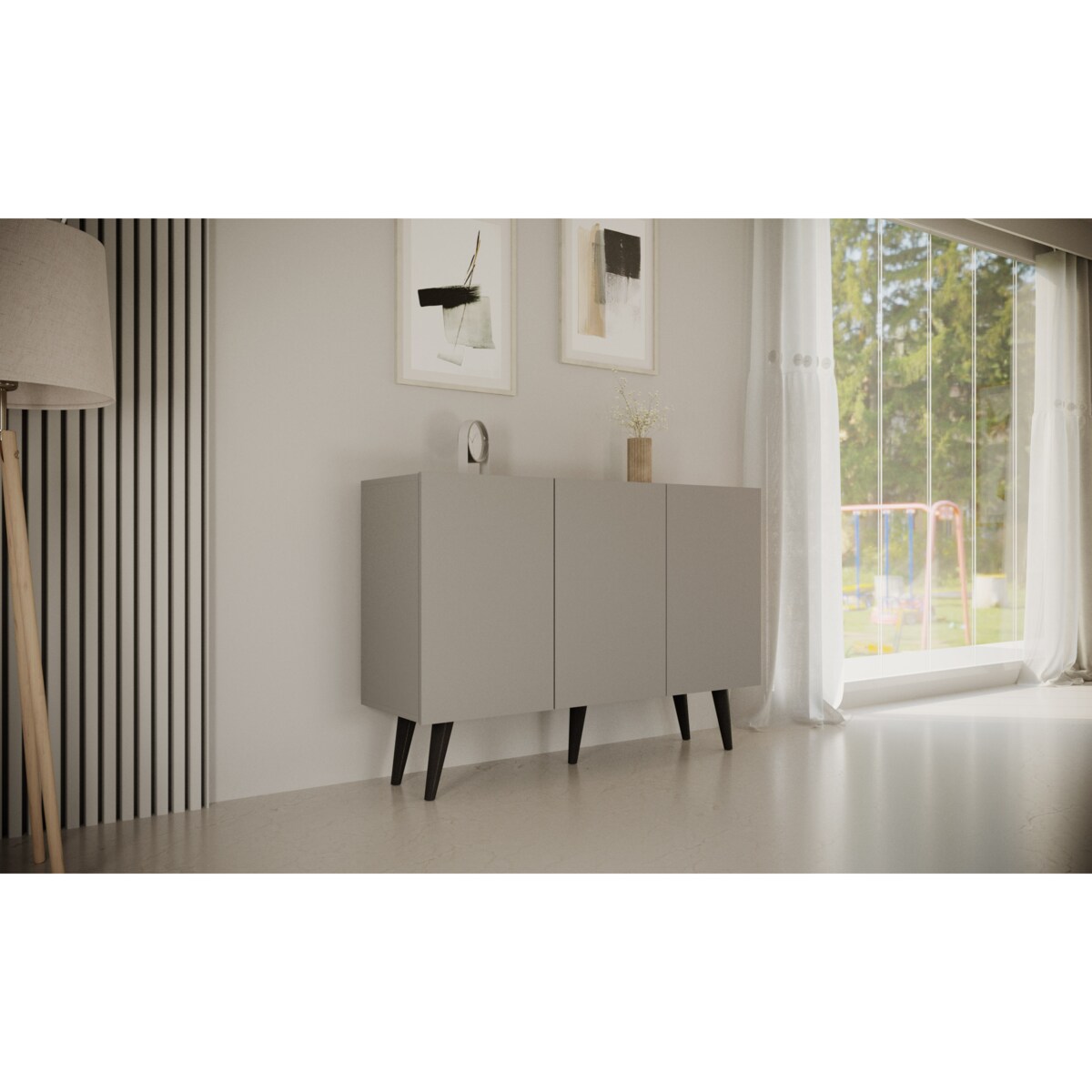 Komoda Toronto szara chinchilla