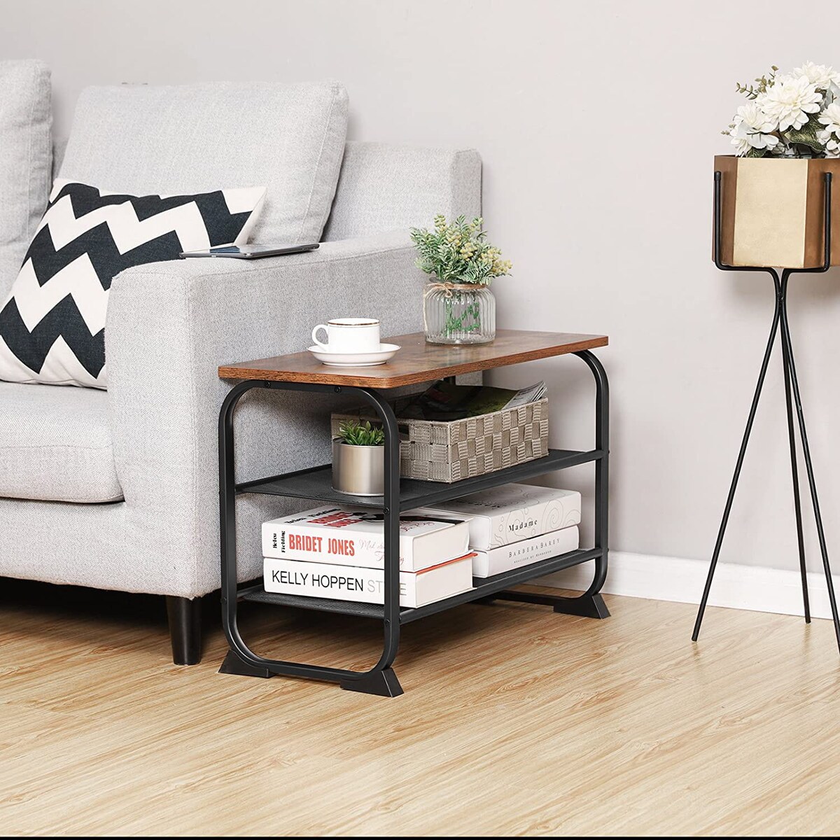 Regał Na Buty do Przedpokoju Korytarza Prostokątny Brązowy