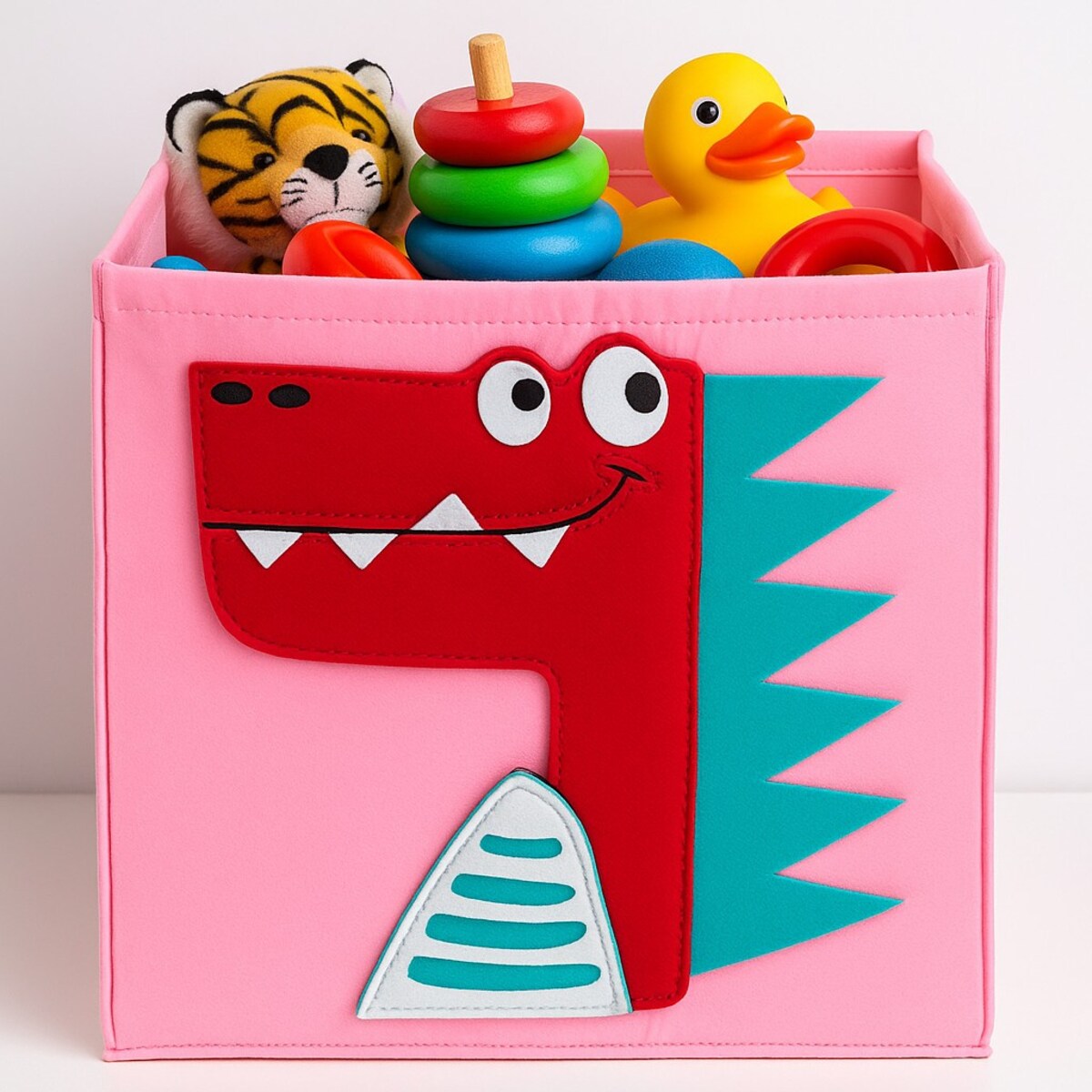 Filcowy pojemnik na zabawki MOLKI, 30 x 30 x 30 cm