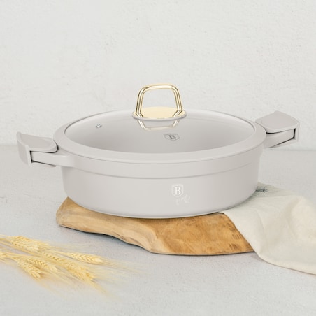 Płytki garnek z pokrywką 28 cm BerlingerHaus BH- 7785 Sahara Collection