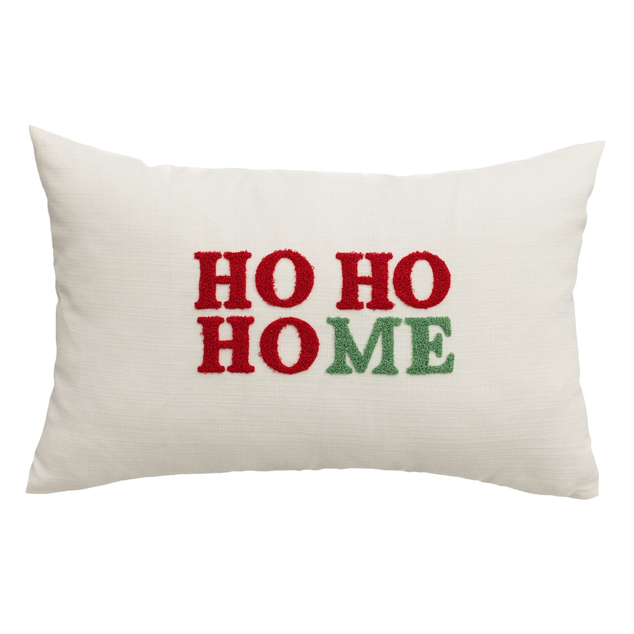 Poszewka na poduszkę Ho Ho Home 60x40 cm boże narodzenie, święta, świąteczne, biały-ecru-kremowy, 60x40 cm