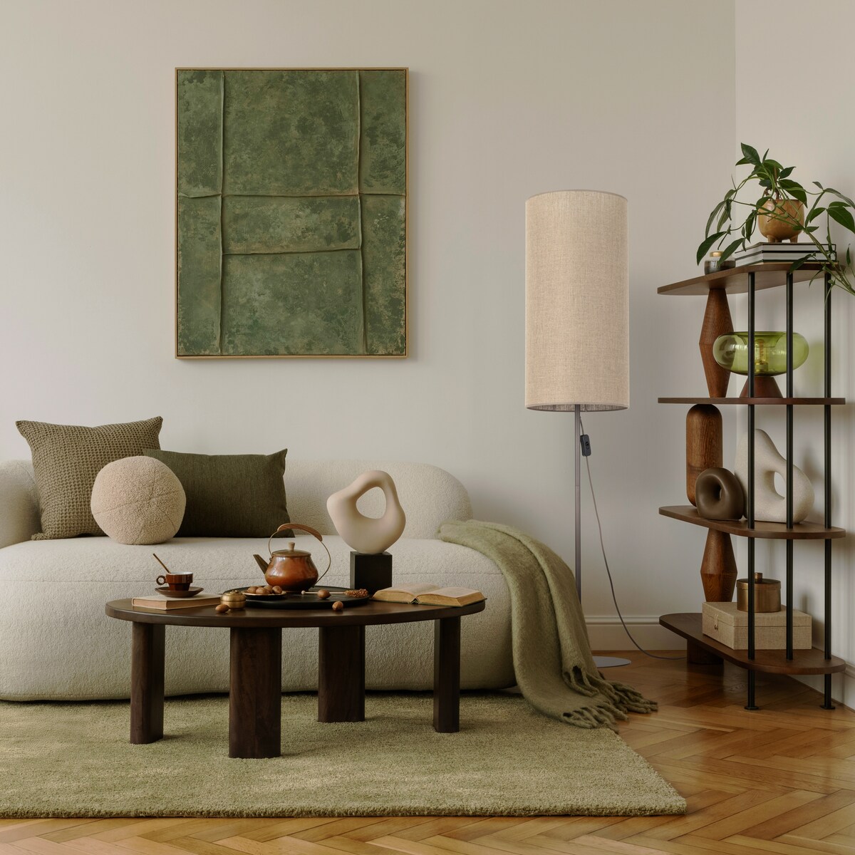 Lampa podłogowa TK Lighting FIENO NEW BROWN 16197 brązowa, tekstylny klosz, E27, 133 cm