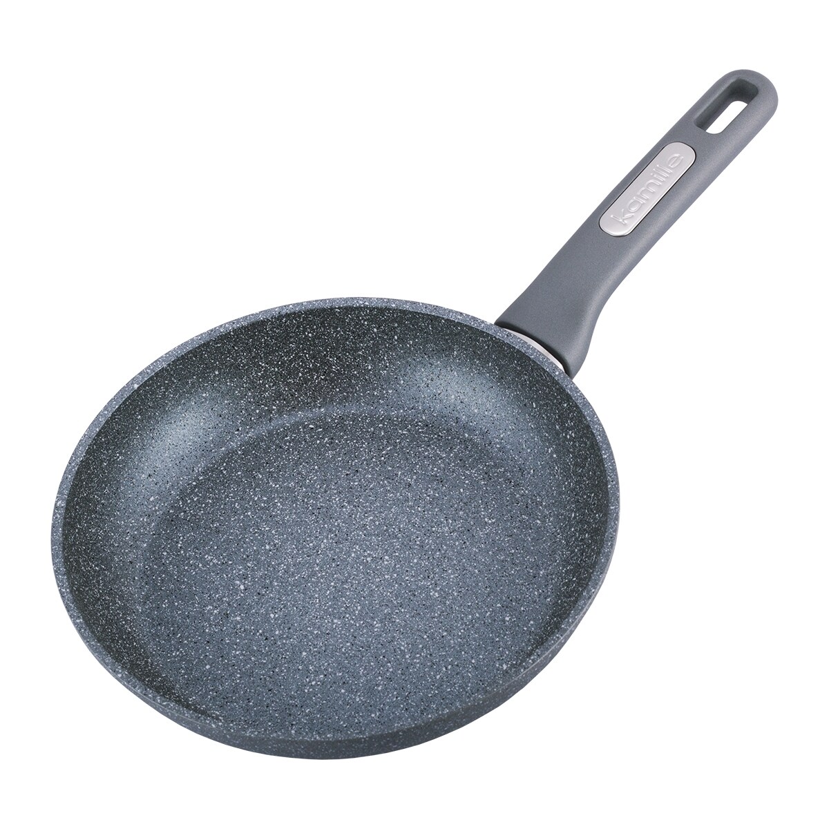 Patelnia granitowa 24cm z pokrywką indukcja KAMILLE