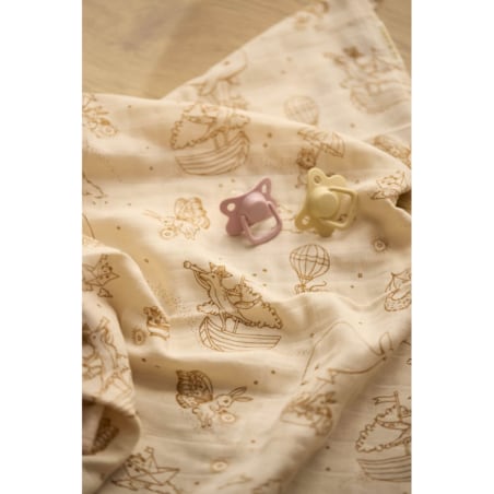 Filibabba Muślinowa pieluszka GOTS Dreamy Adventurers