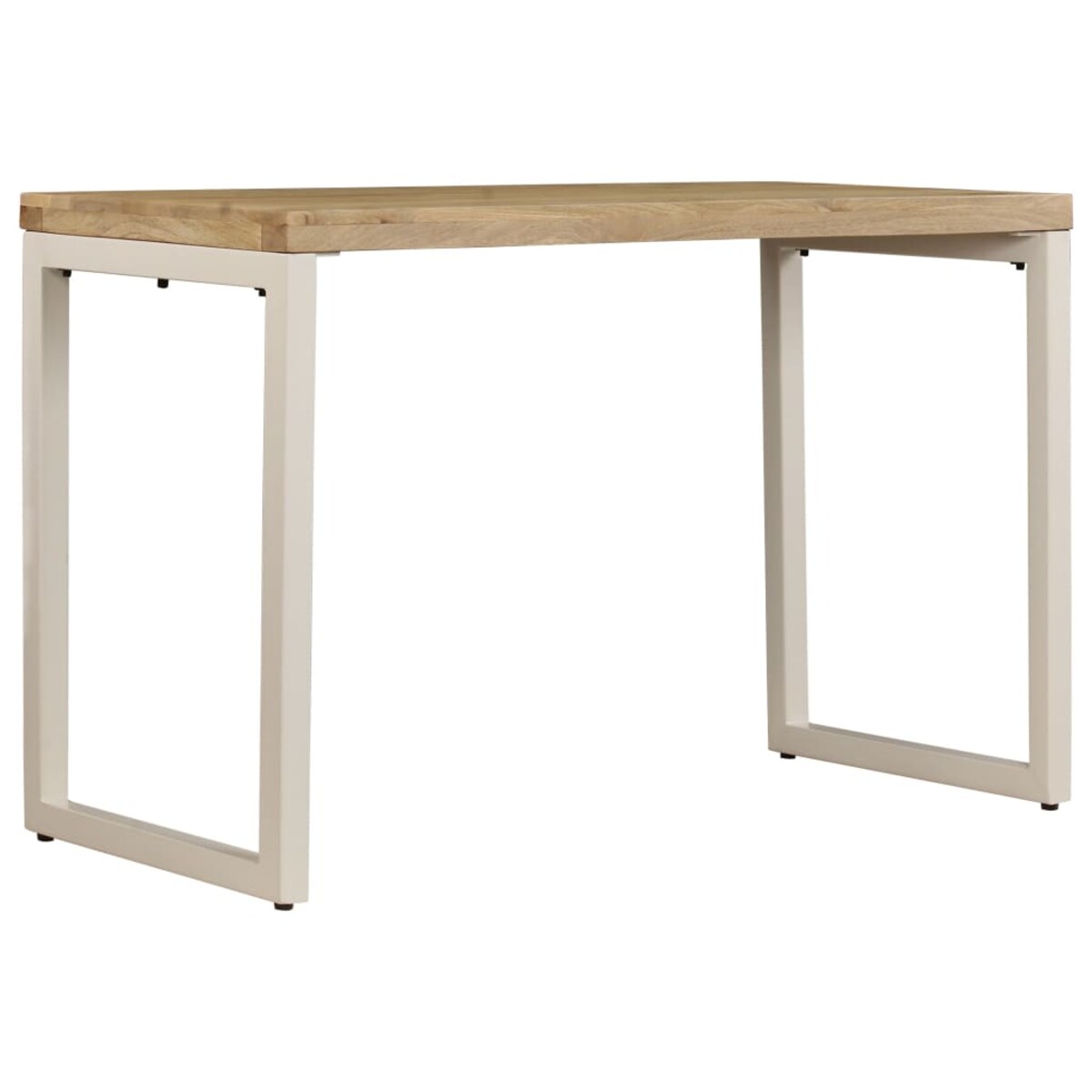 vidaXL Stół jadalniany, 115x55x76 cm, lite drewno mango i stal