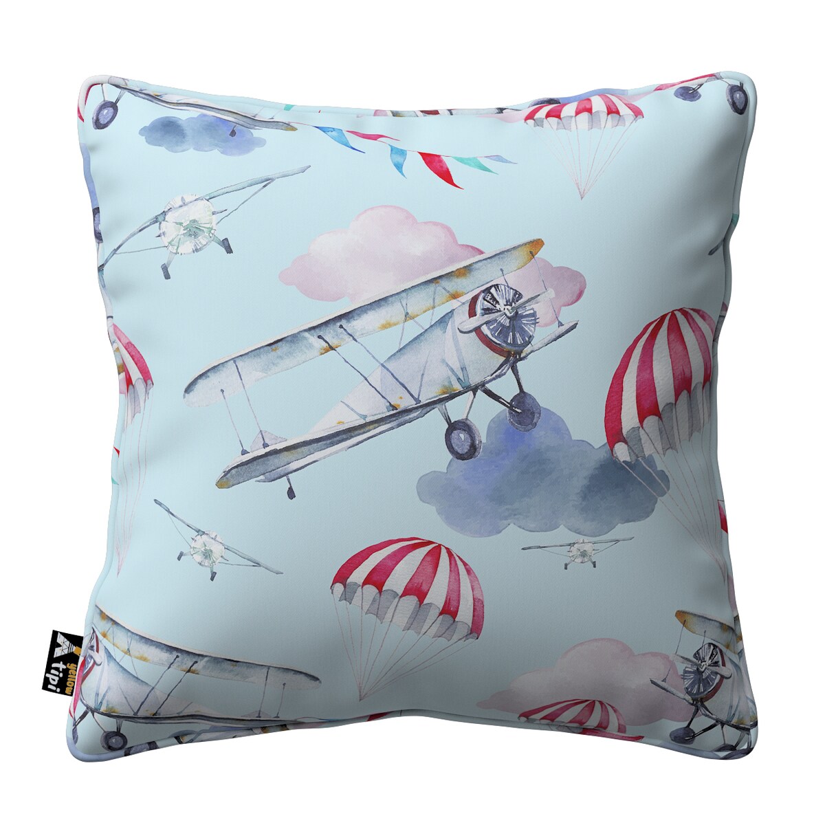 Poszewka Lola 45x45 niebiesko-różowy