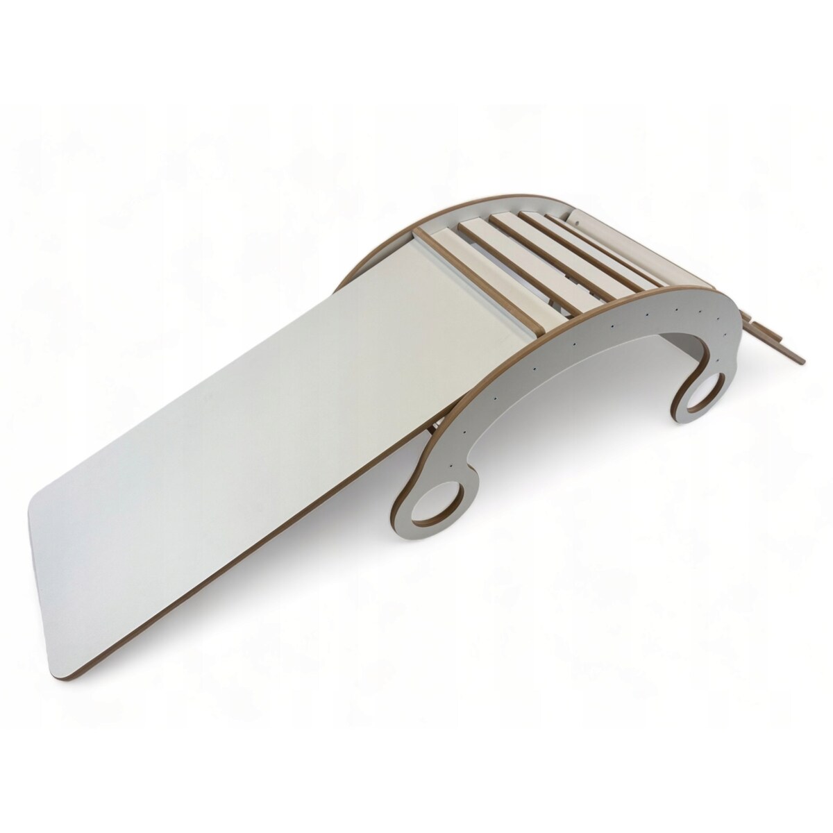 Deska do balansowania + Poduszka Beż + Ścianka + Zjeżdżalnia/Drabinka CE