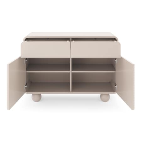 Komoda 108 ALBI w kolorze kaszmirowym na okrągłych nóżkach