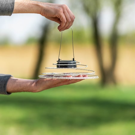 Lampki Solarne Ogrodowe Do Ogrodu Lampion Girlanda Spirala Wiszące 40 Led