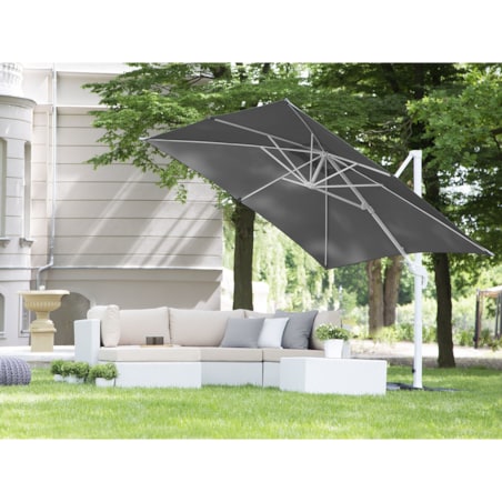 Parasol ogrodowy 250 x 250 cm ciemnoszary MONZA