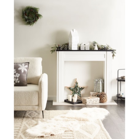 Portal kominkowy BAUDIN Biały