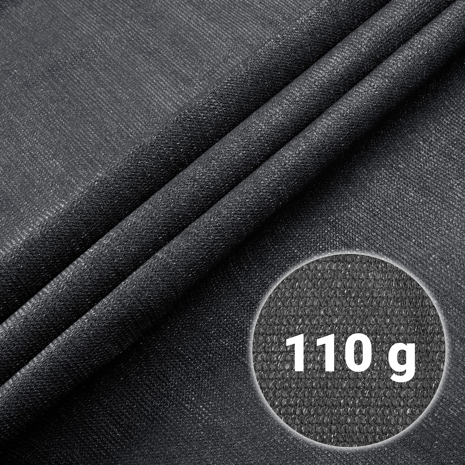 Siatka cieniująca Plonos 1,5x50m maskująca mata na płot ogrodzenie osłona szara 80% + UV