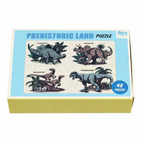 Mini Puzzle 48 elementów dla dzieci, Dinozaury, Rex London