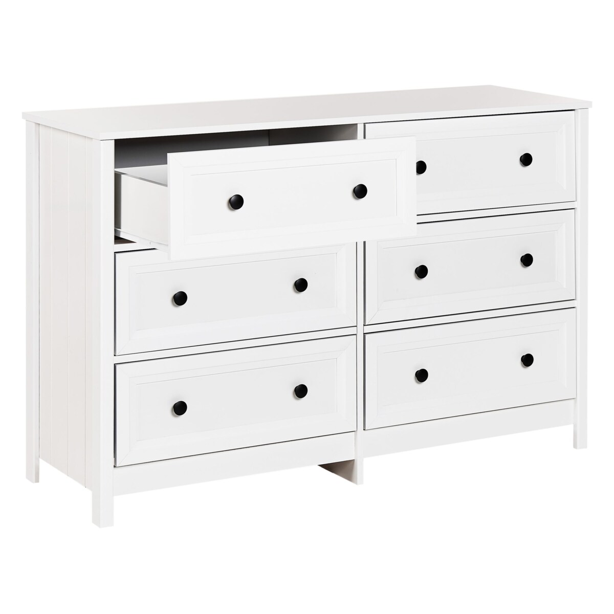 Komoda 6 szuflad biała HAZELVALE