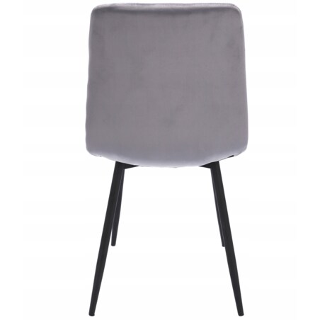 4 X Krzesło Tapicerowane Pikowane Welur Nowoczesne