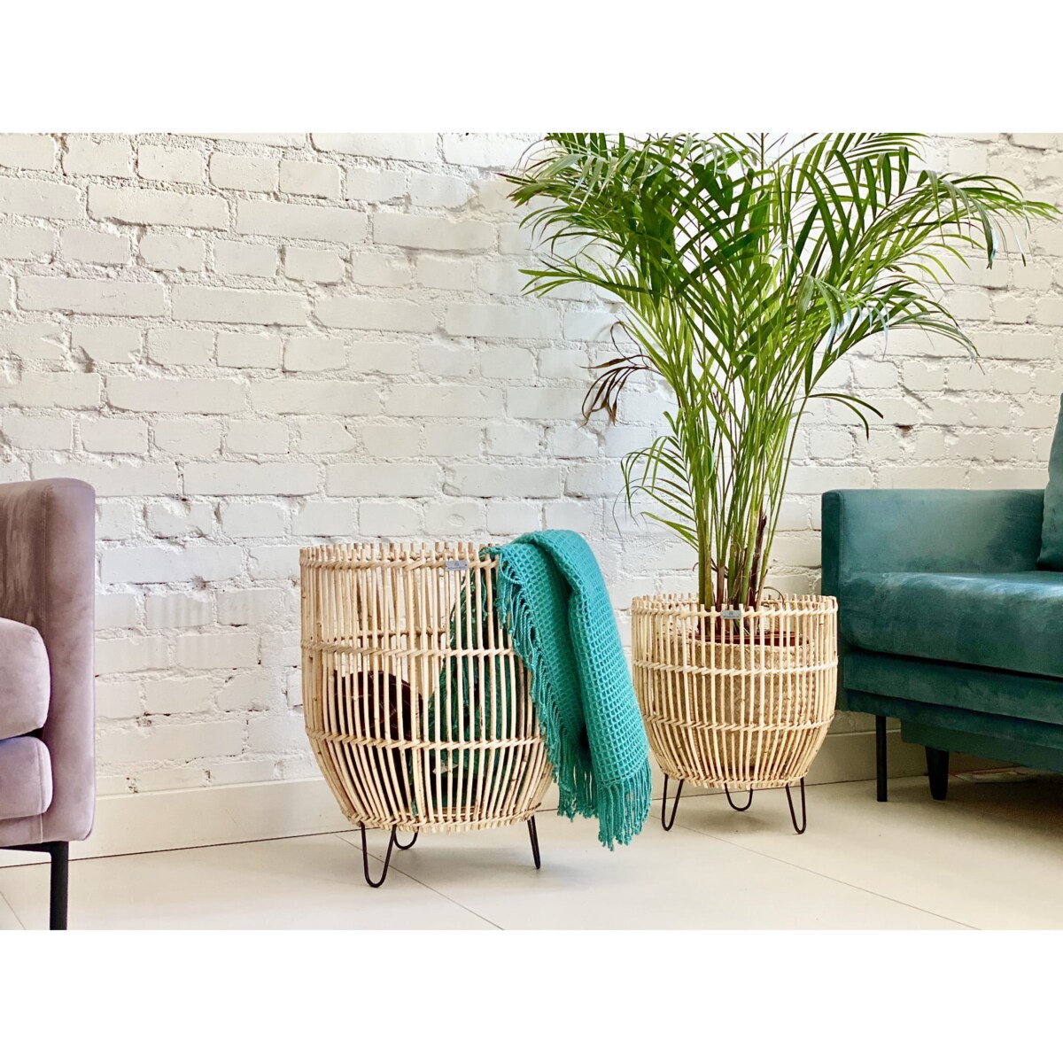 RATTANOWA DONICA KOSZ LAURA S