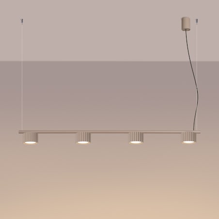 Żyrandol AURA 4 taupe Gx53