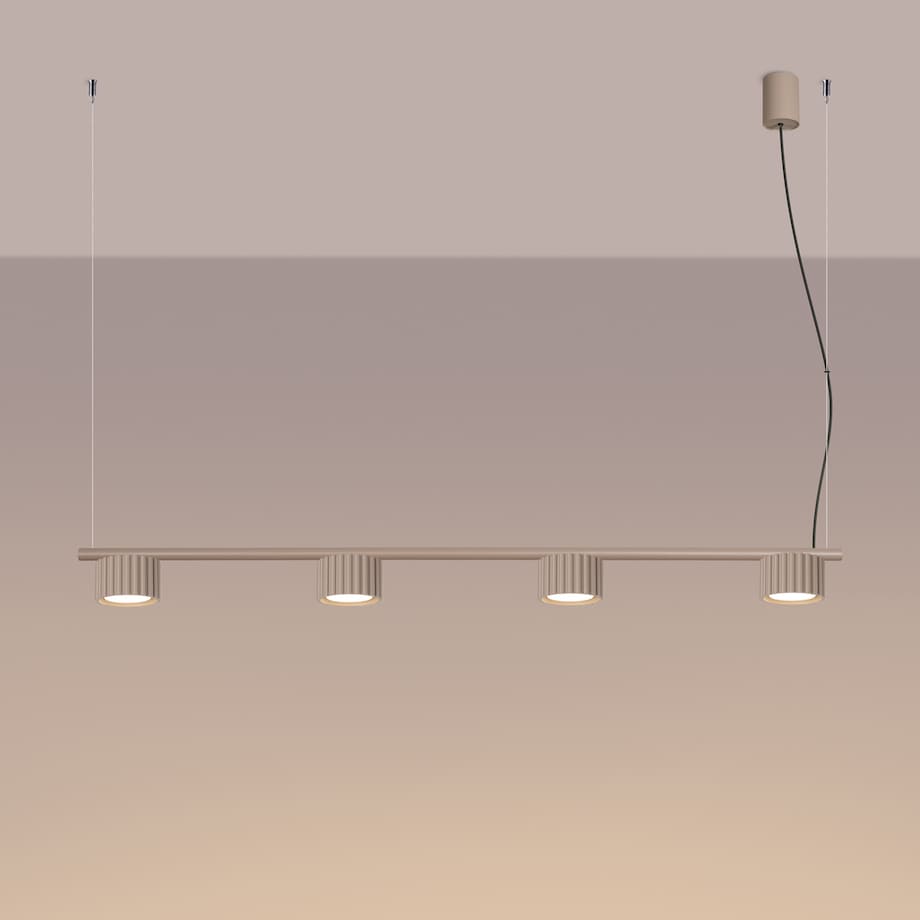 Żyrandol AURA 4 taupe Gx53