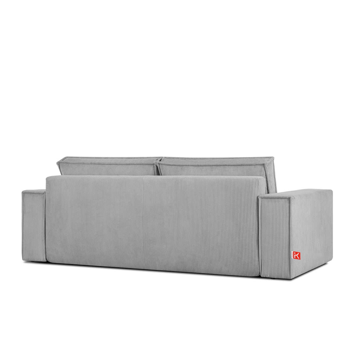 KONSIMO NAPI Sofa 3-osobowa z pojemnikiem na pościel, jasnoszara