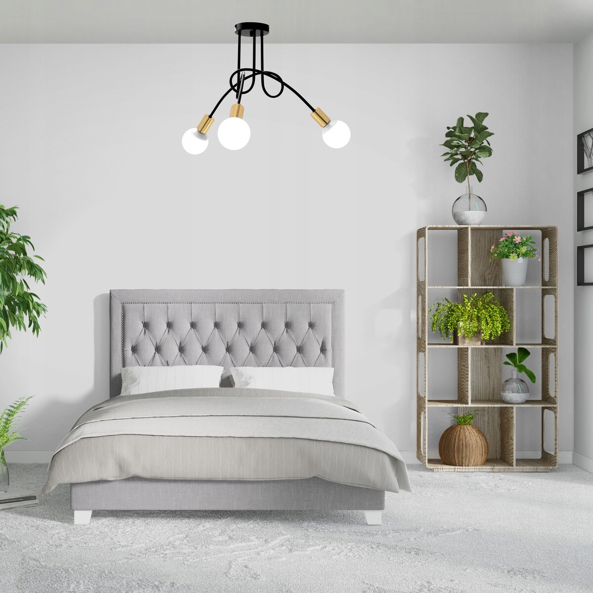 Lampa Sufitowa Wisząca Żyrandol Paradise 3 Złota