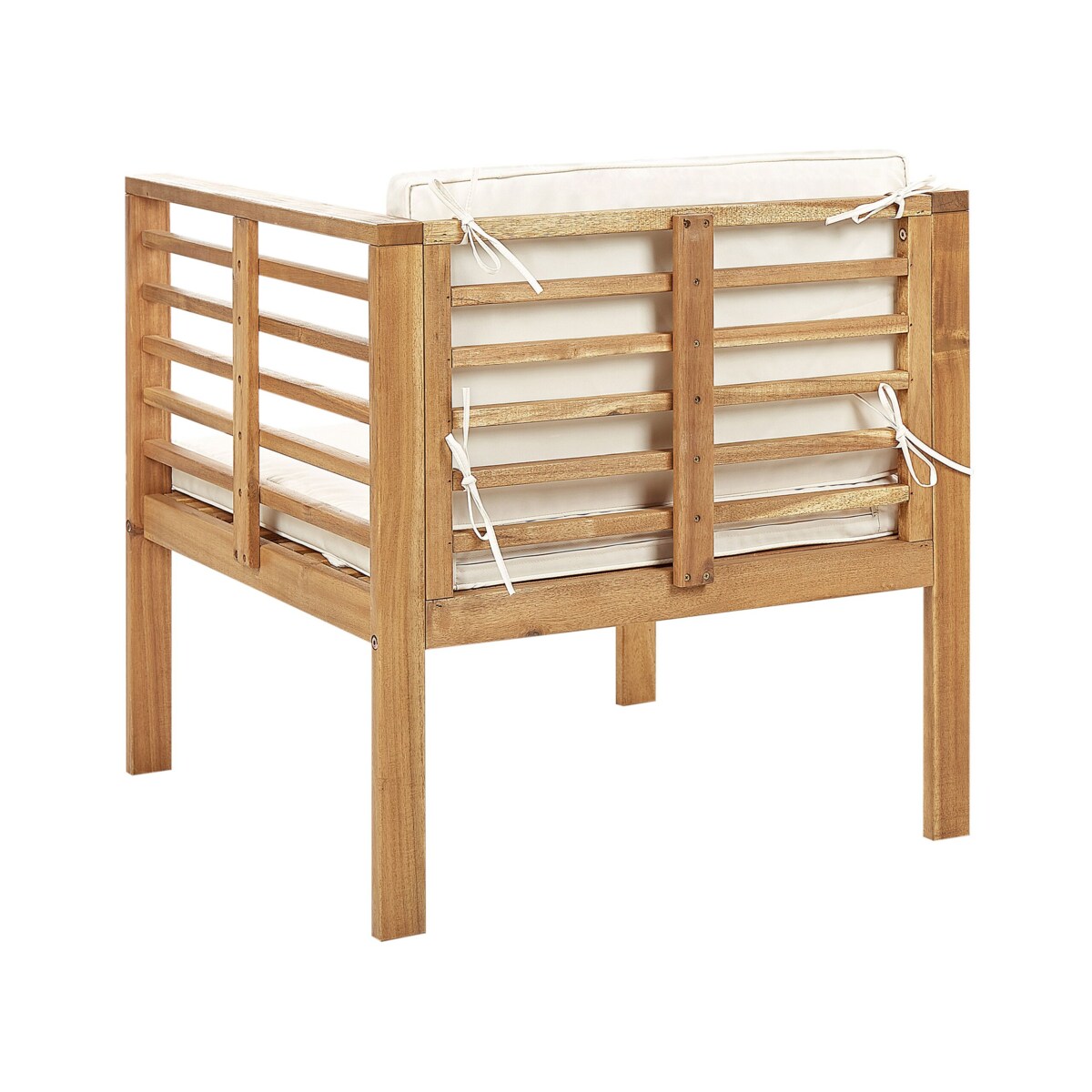 Zestaw ogrodowy drewniany 4-osobowy biały PACIFIC