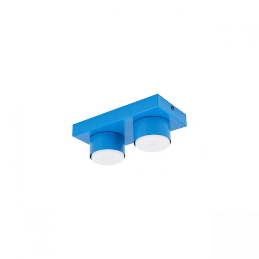 Lampa sufitowa TK Lighting BRIX BLUE 11283 loftowa niebieska 2xGX53 stalowa IP20