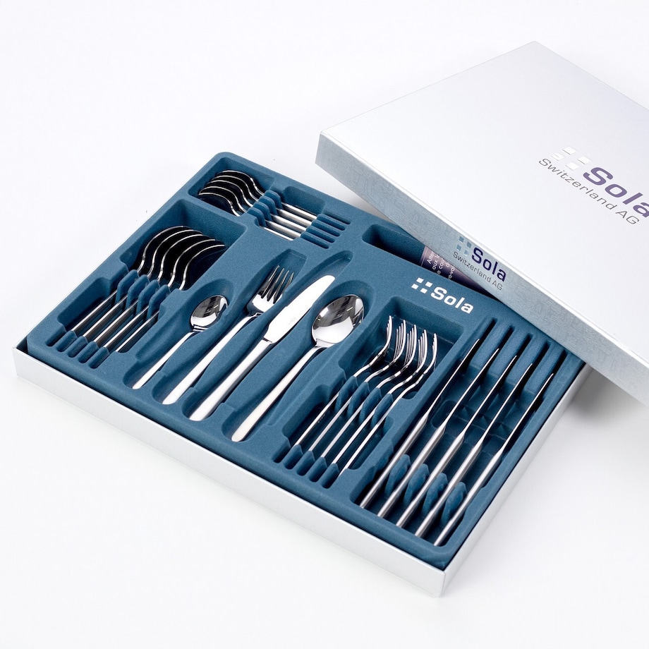 Sztućce Delmas komplet dla 6 osób 24 części, 44 x 33 x 4,5 cm