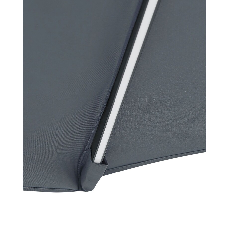 Parasol ogrodowy LED ⌀ 285 cm szary CORVAL