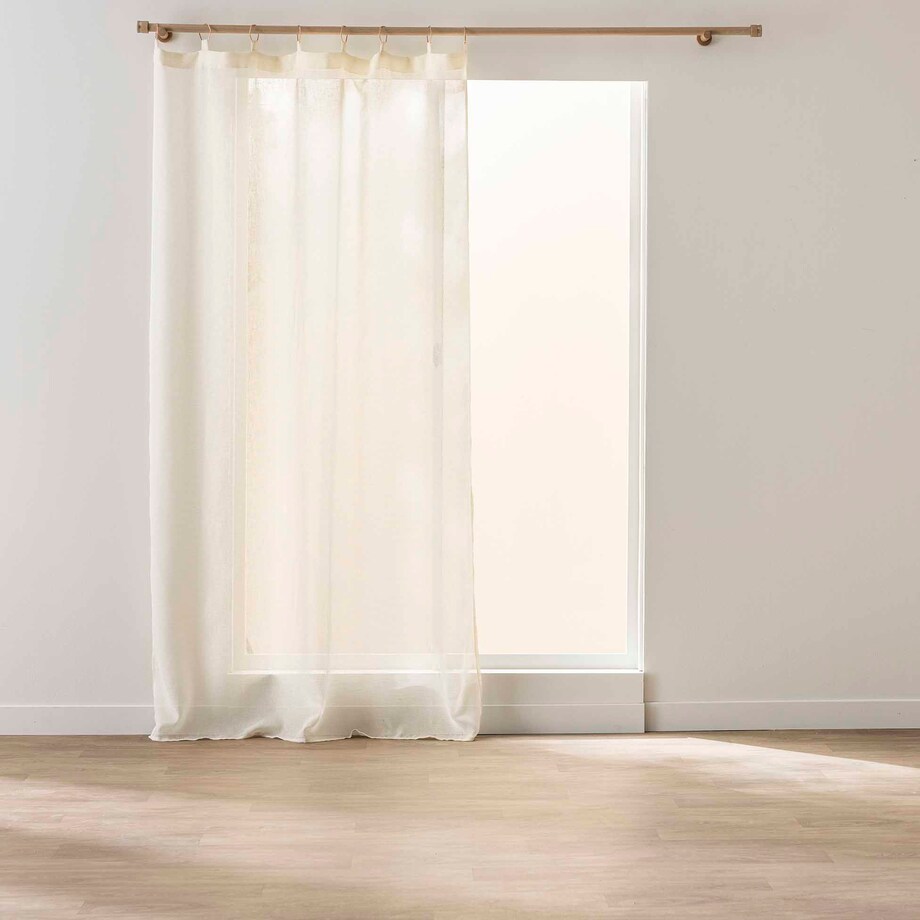 Firanka na kółkach, SULINE BLANC, 140 x 240 cm