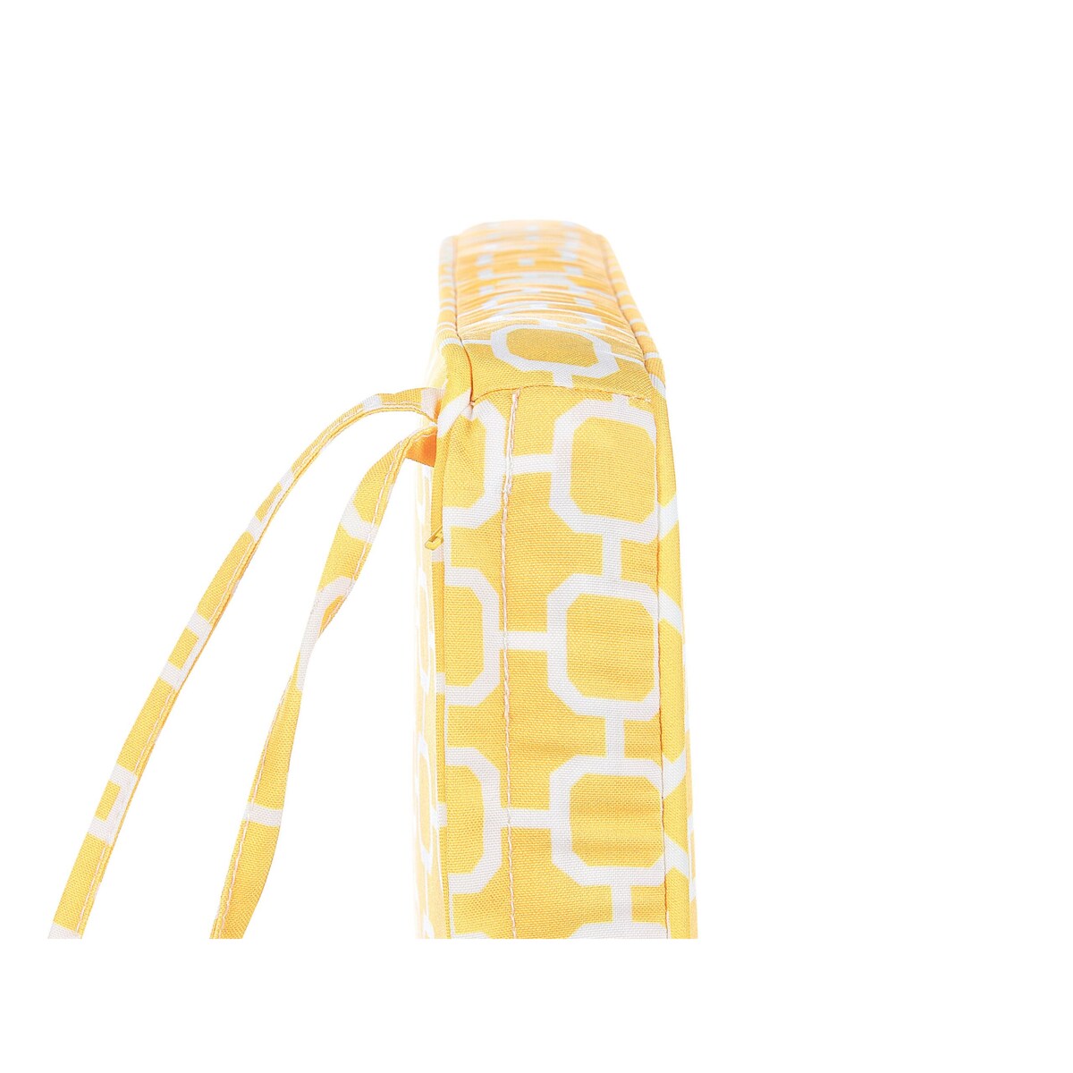 Zestaw 2 poduszek na krzesła ogrodowe geometryczny wzór żółty TERNI