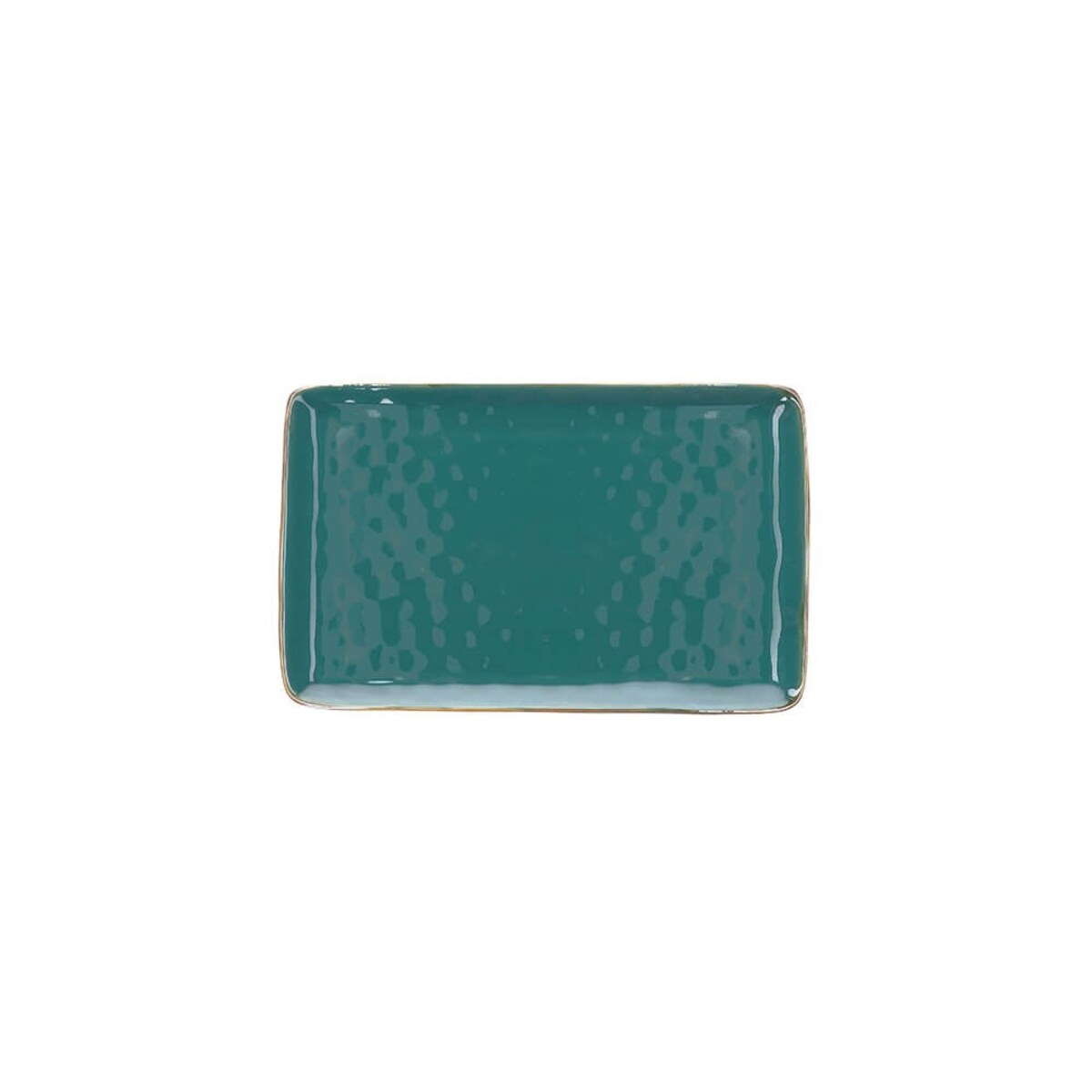 Zestaw 4 tac prostokątnych Concerto Ottanio - Niebiesko-zielony, 20 x 13 cm