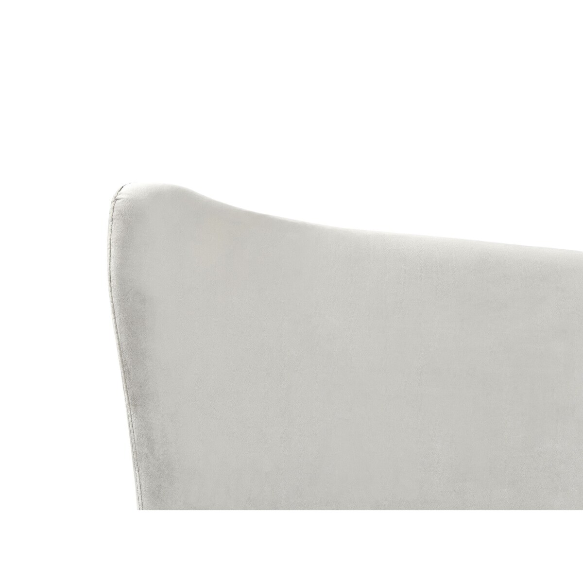 Łóżko welurowe 180 x 200 cm szare CHALEIX