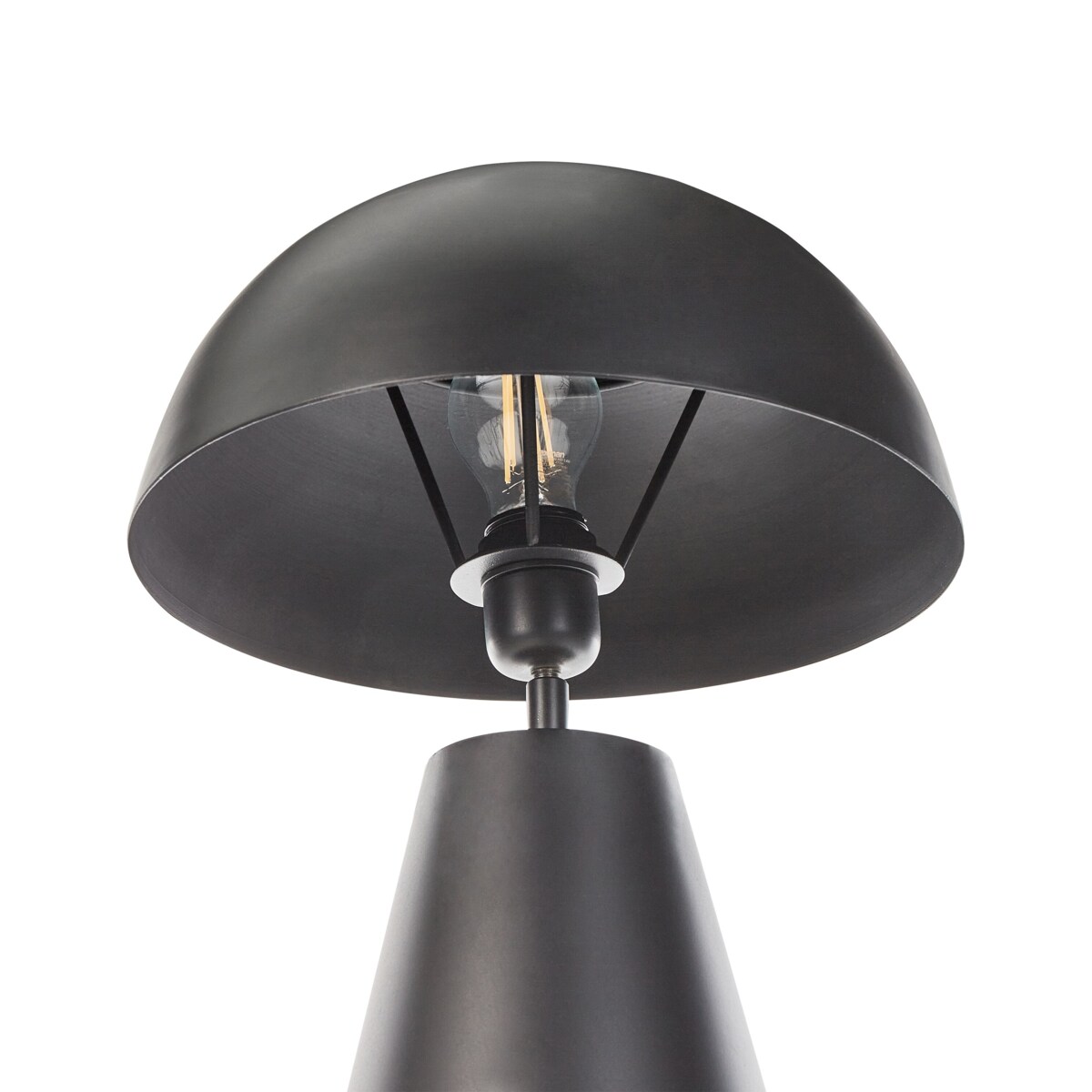 Lampa stołowa metalowa czarna PALMIET