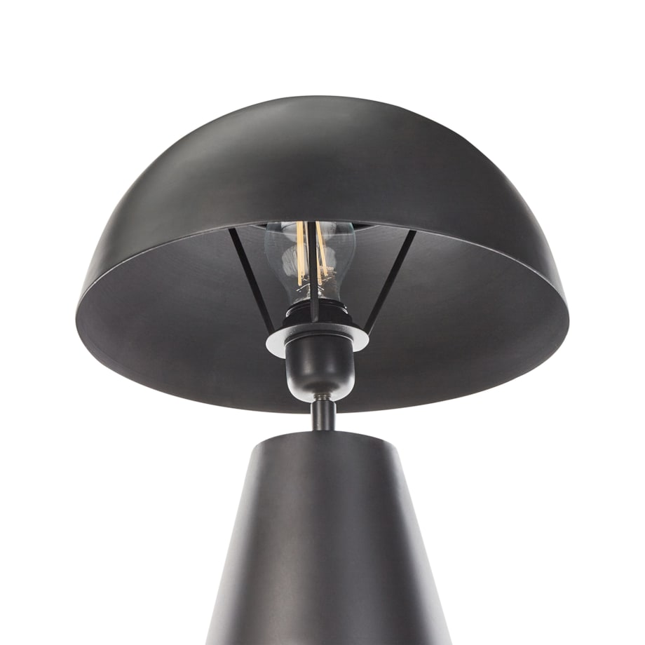 Lampa stołowa metalowa czarna PALMIET